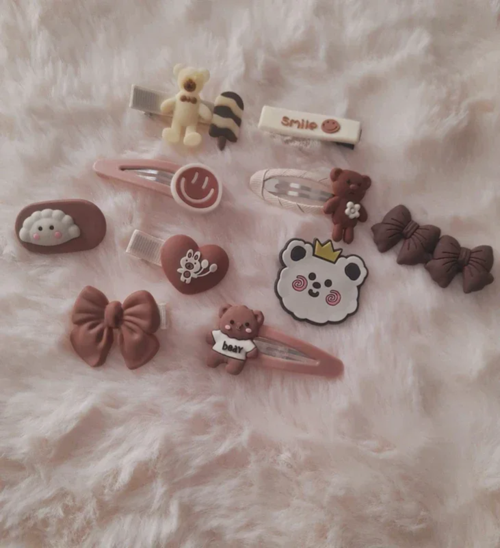 Lot de pinces à cheveux petites filles