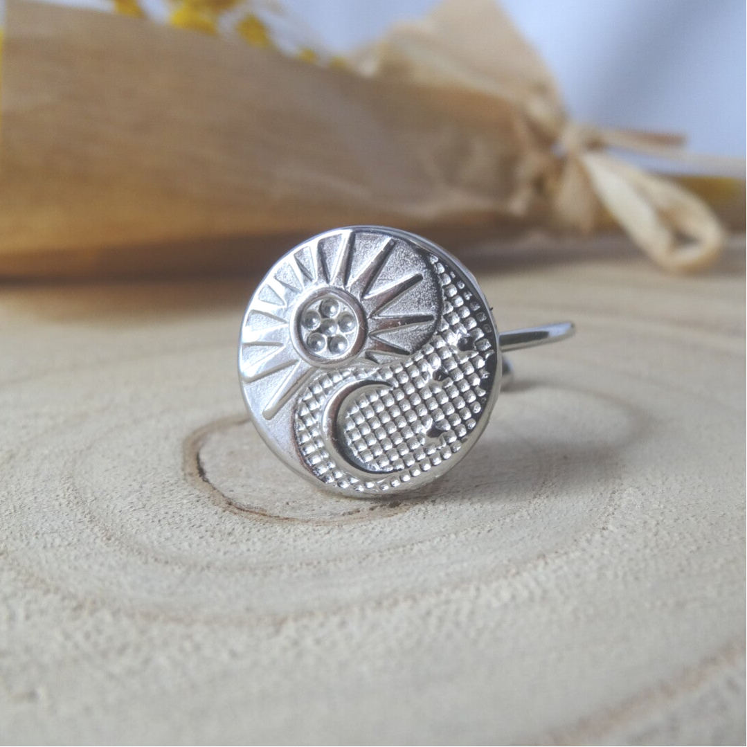 Bague avec Soleil et Lune ( Divers Colories )