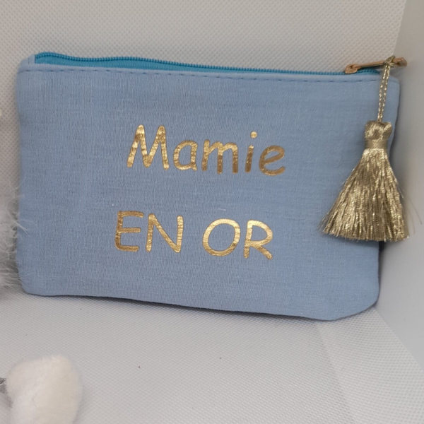 Pochette Personnalisée " Mamie en Or "