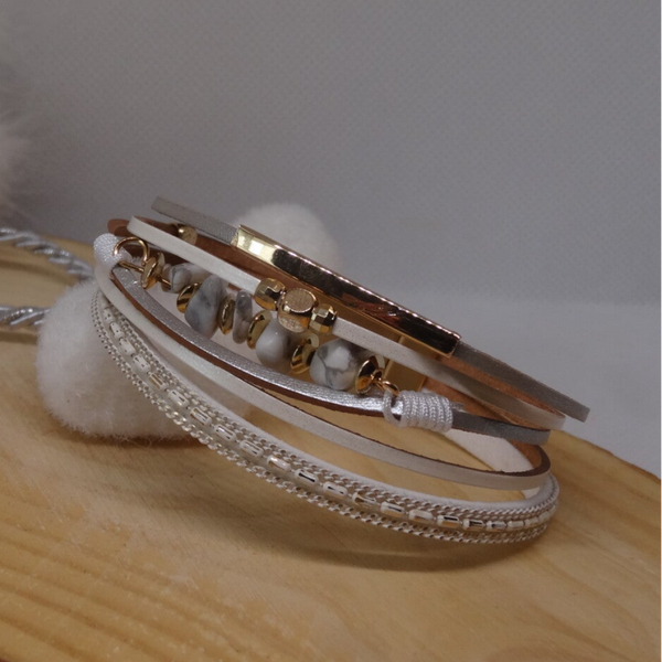 Bracelet Fermoir Aimanté ( divers colories )