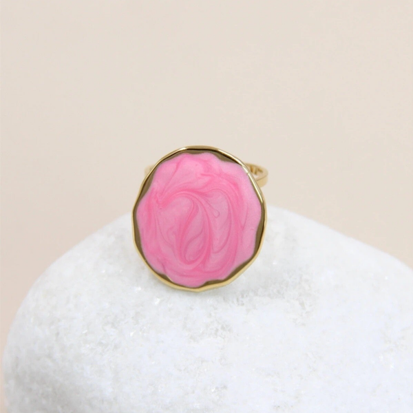 Bague Ronde Géométrique ( divers colories)