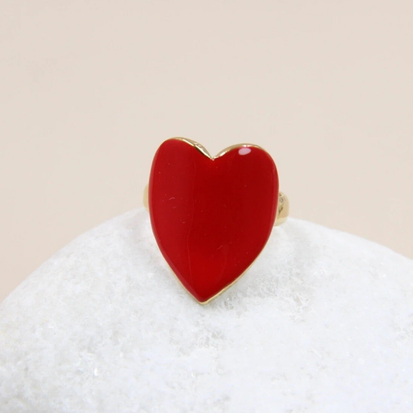 Bague en forme de Cœur ( différentes de colories )