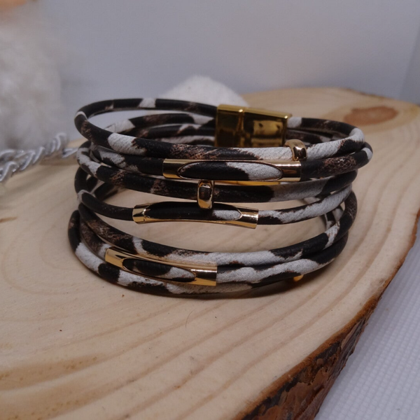 Bracelet Imprimé Léopard