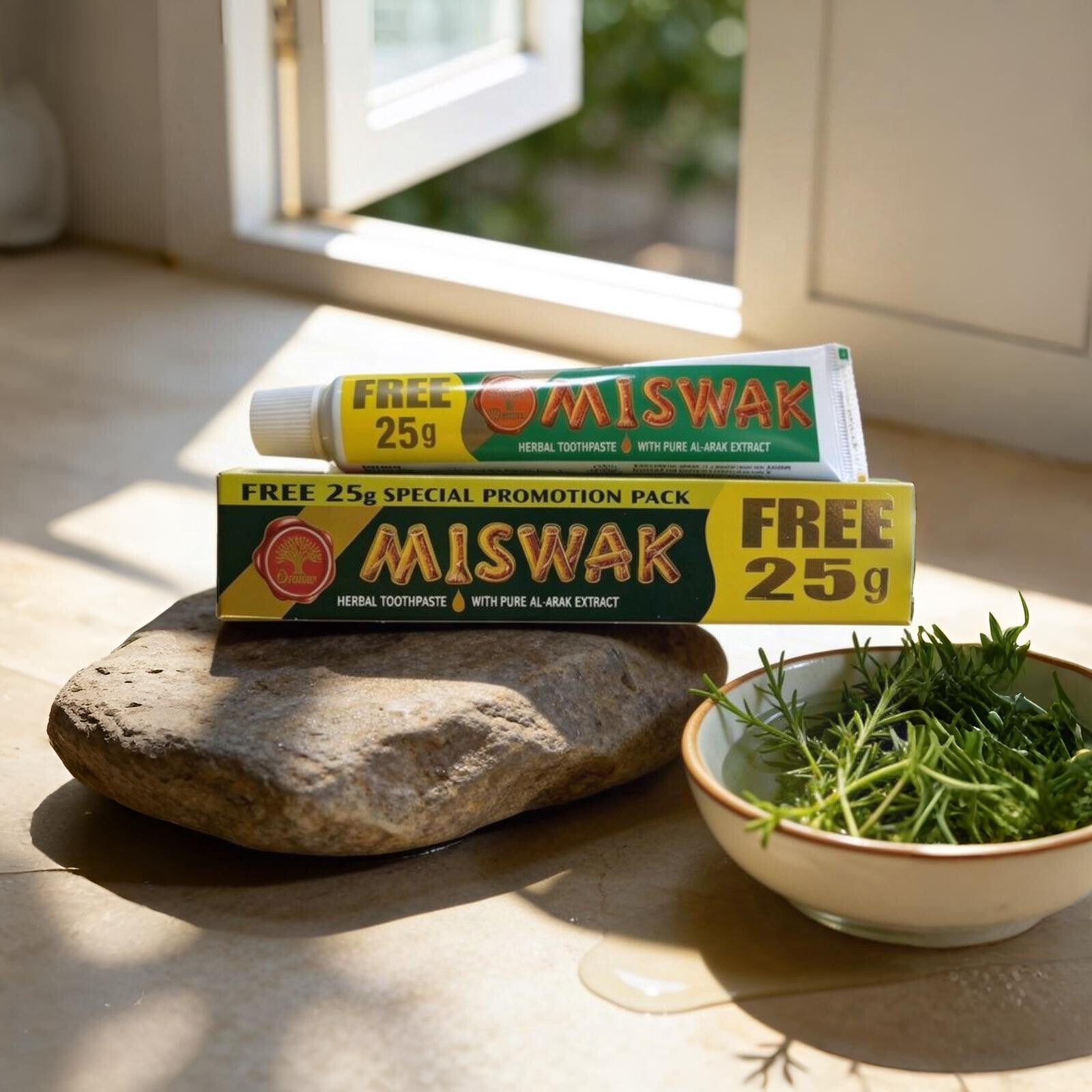 Dentifrice au miswak