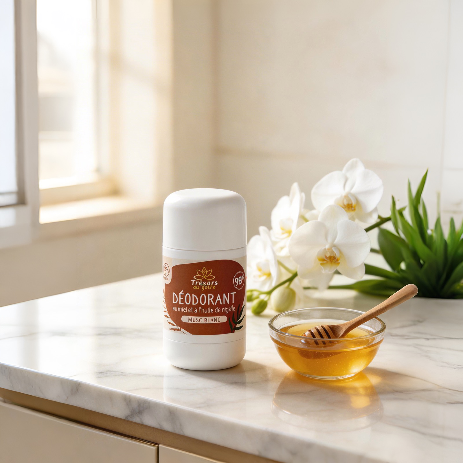Déodorant stick au Musc Blanc