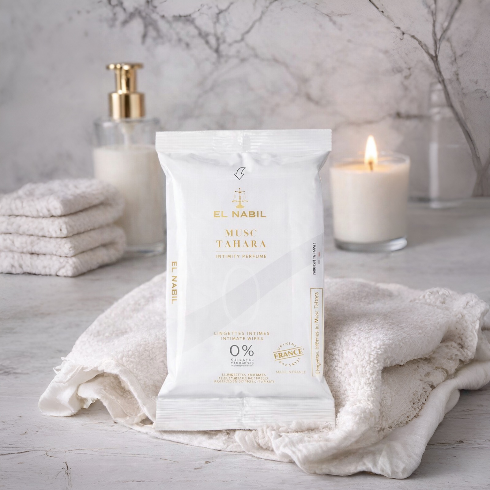 Lingettes intime au Musc Tahara