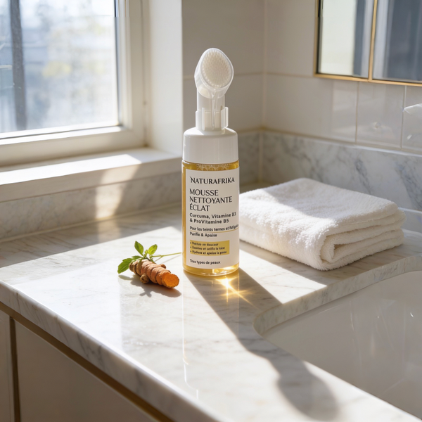 Mousse nettoyante au Curcuma , Niacinamide et Panthénol
