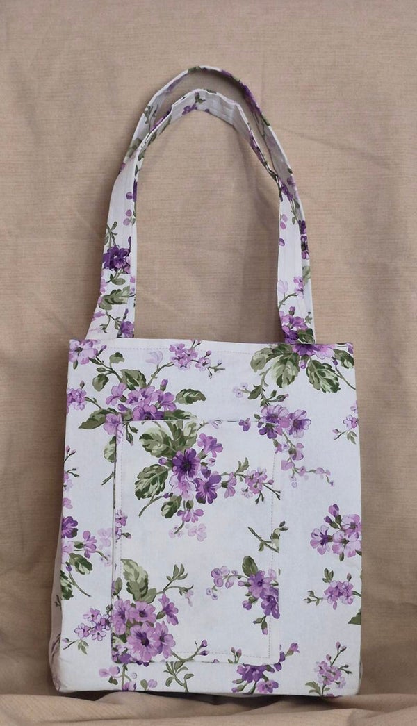 Lilac Flowered Purse