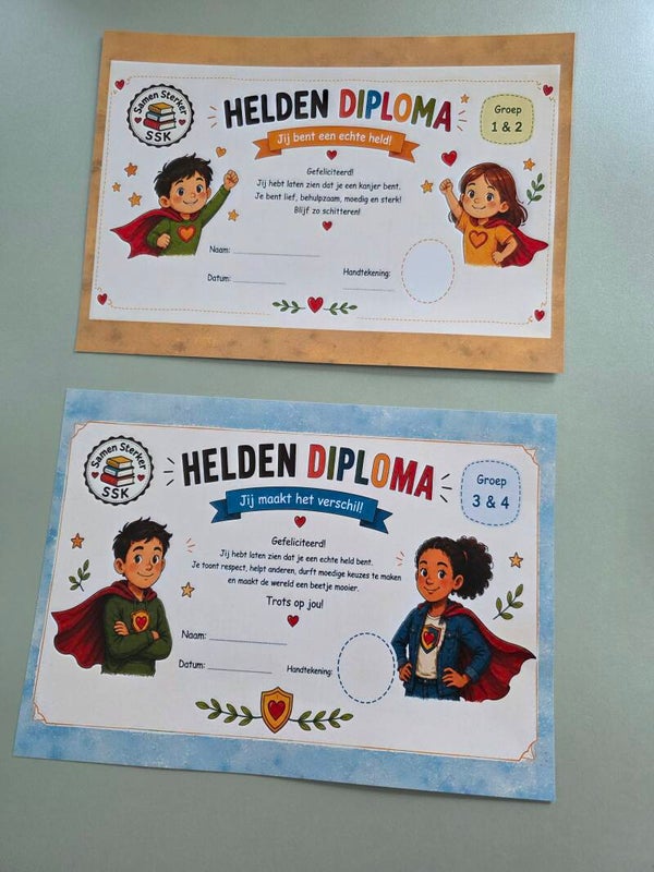 Helden diploma’s