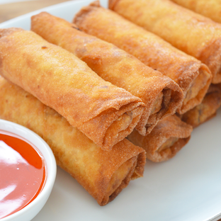 Springrolls with chicken