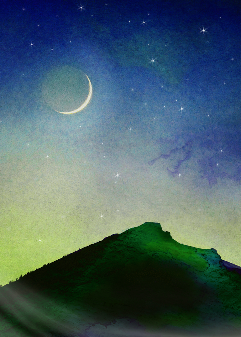 New Moon and Starlight • Bennachie 25-202P