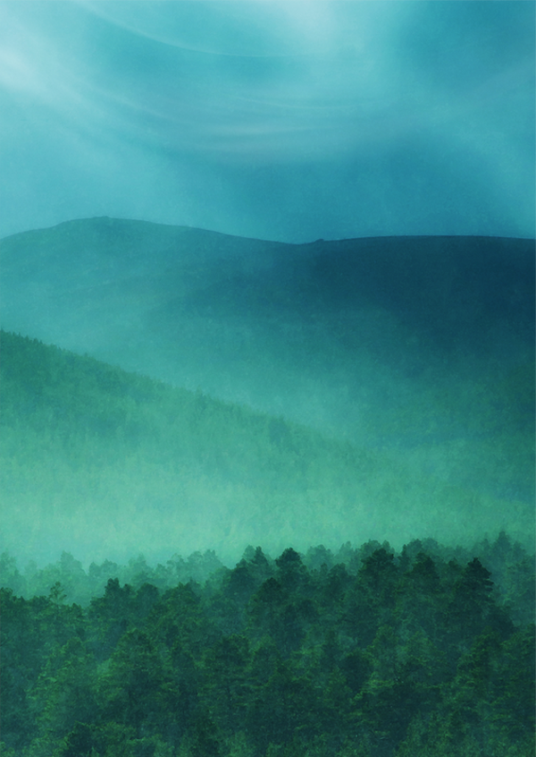 Fine Art Print : Highland Blues • Aberdeenshire