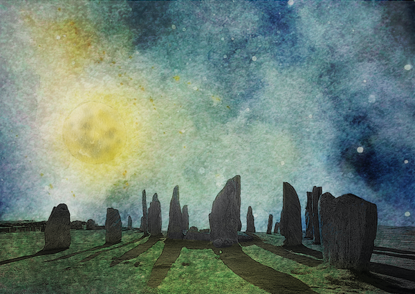 Fine Art Print : Full Moon Magick • Isle of Lewis • Calanais Stones