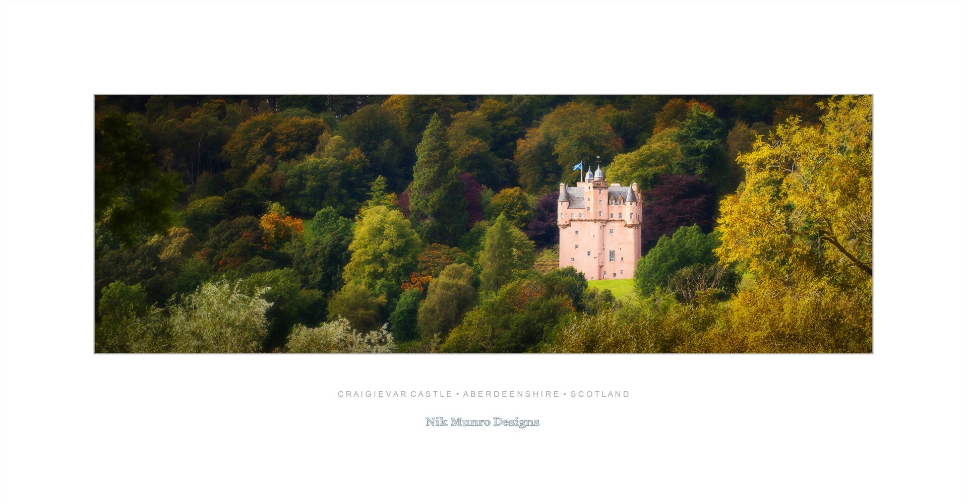 A3 {width} Panoramic Poster Craigievar Castle • Aberdeenshire