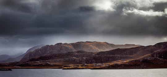 Fine Art Print : Sunlit Rocks • Sutherland