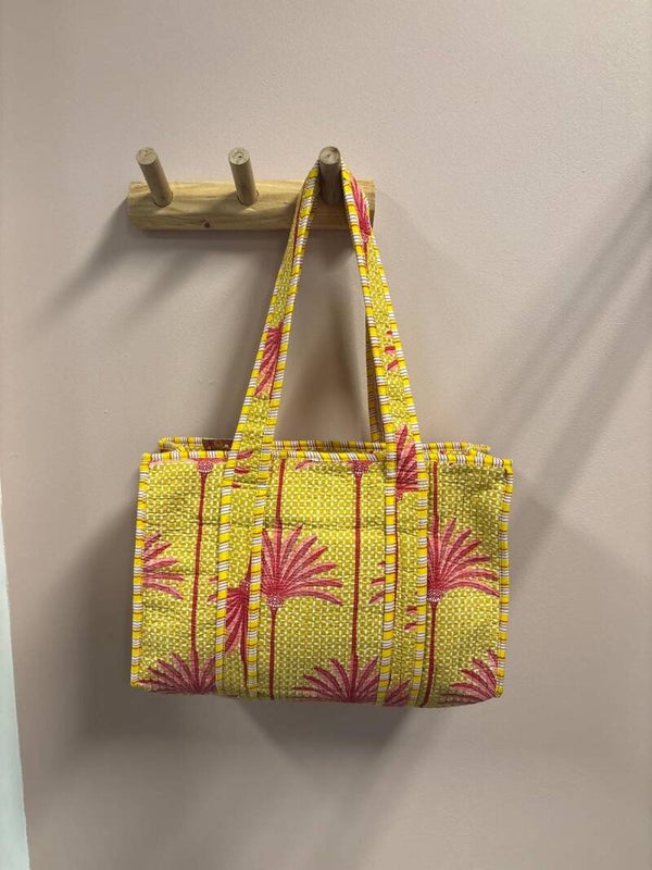 Kleine gele shopper