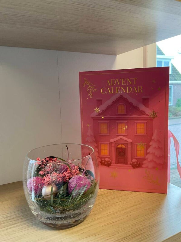Adventkalender goud/ bruin