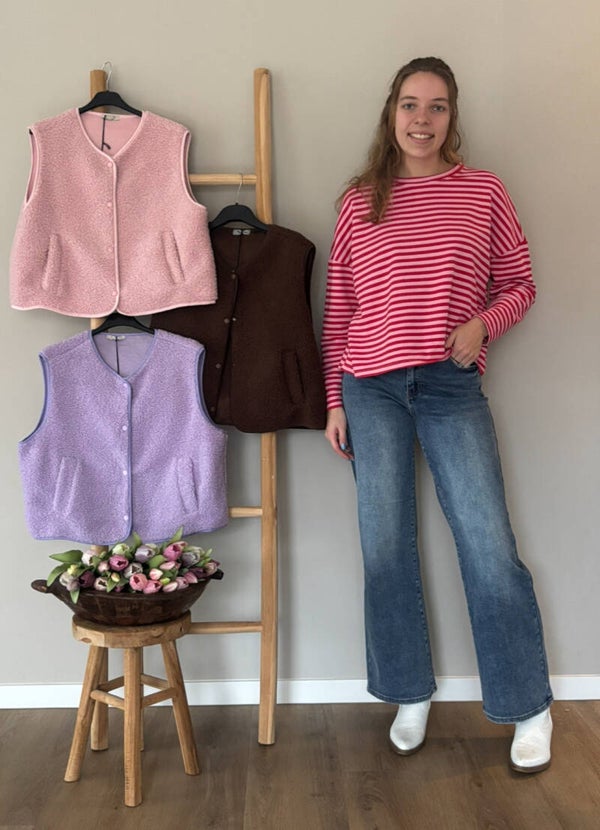 Roze rode longsleeve