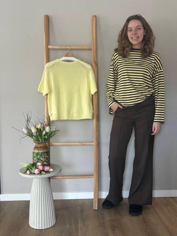Geel bruine longsleeve