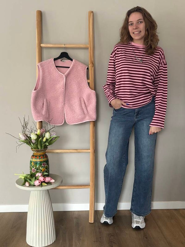 Bordeaux roze longsleeve