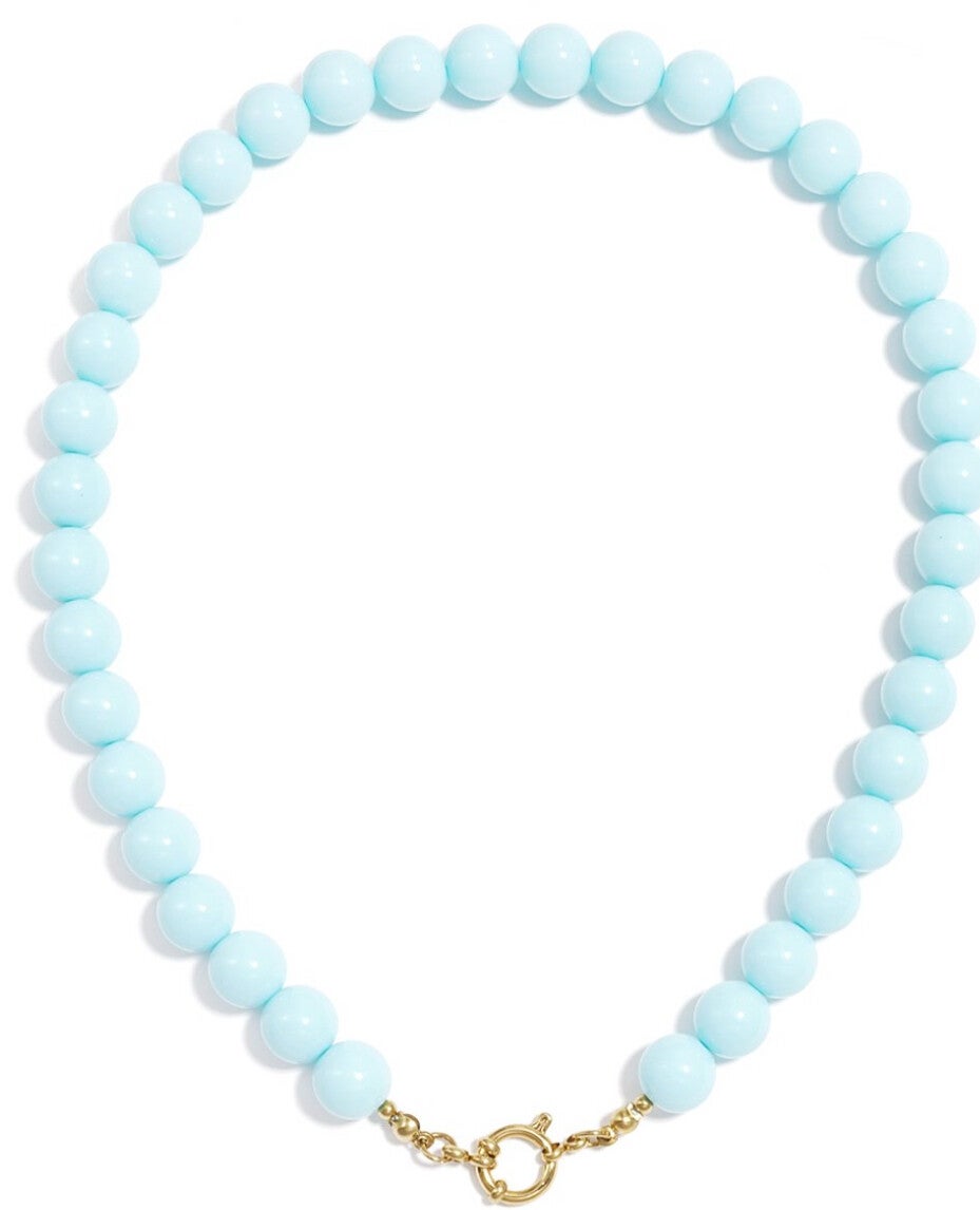 Lichtblauwe ketting