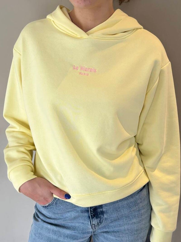 Gele hoodie