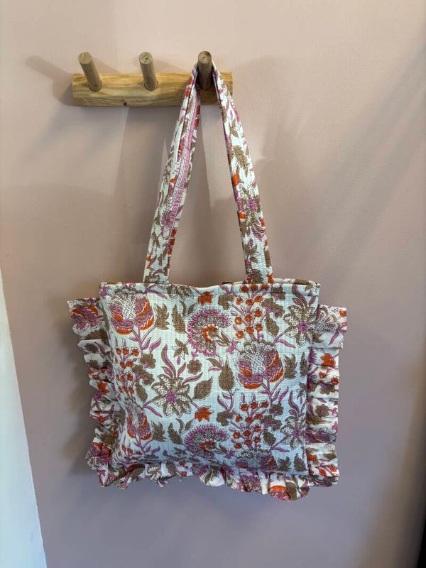 Roze/ rode shopper