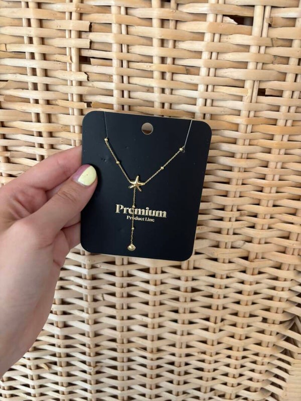gouden ketting met zeester
