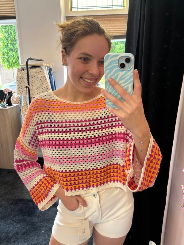 Gekleurde top Sandra