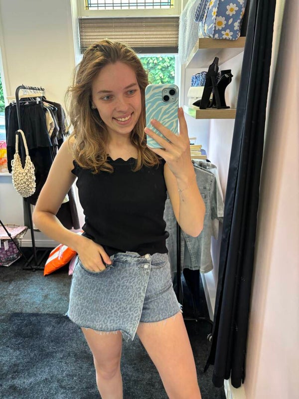 Panter broek rokje