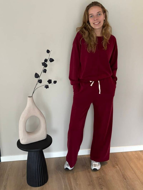 comfyset Bordeaux rood