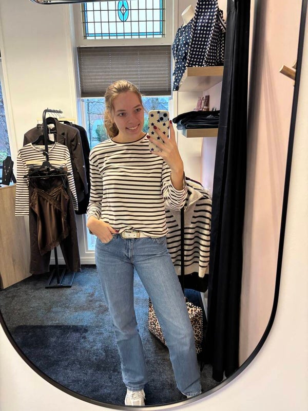 Beige bruine longsleeve