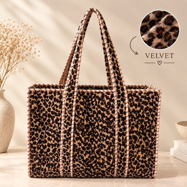 panter velvet shopper