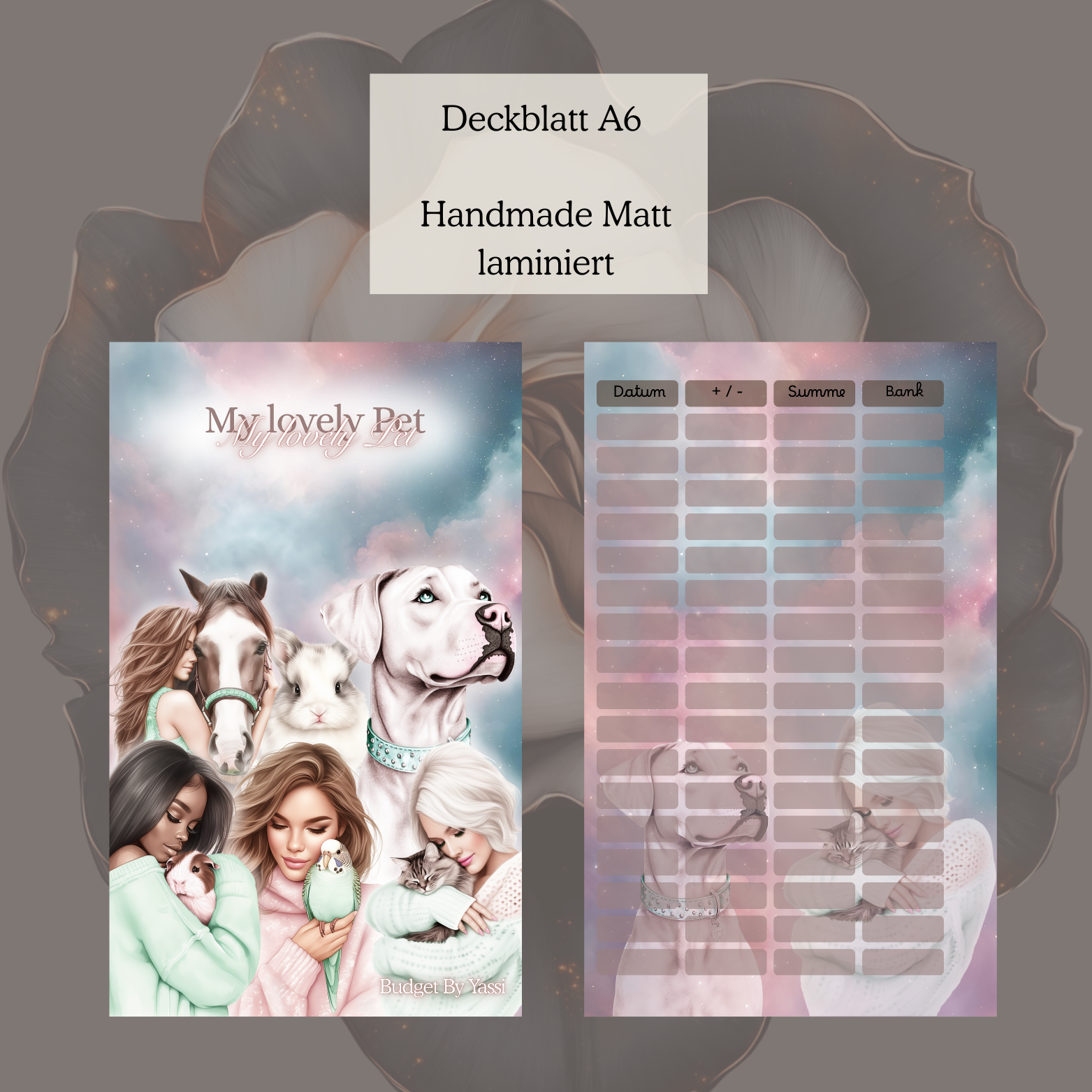 Deckblatt A6 My lovely Pet