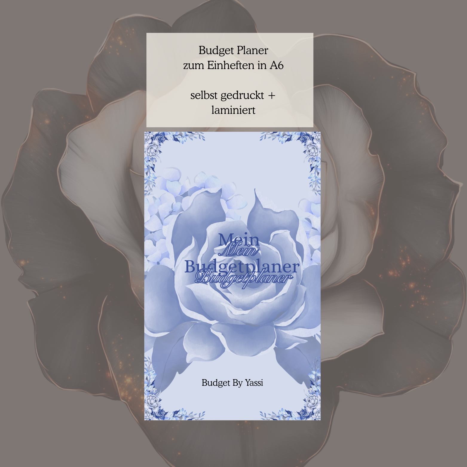 A6 Einheft Budget Planer