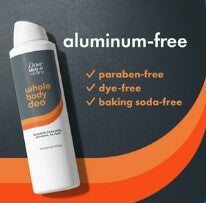 DOVE MEN BODY Deodorant spray