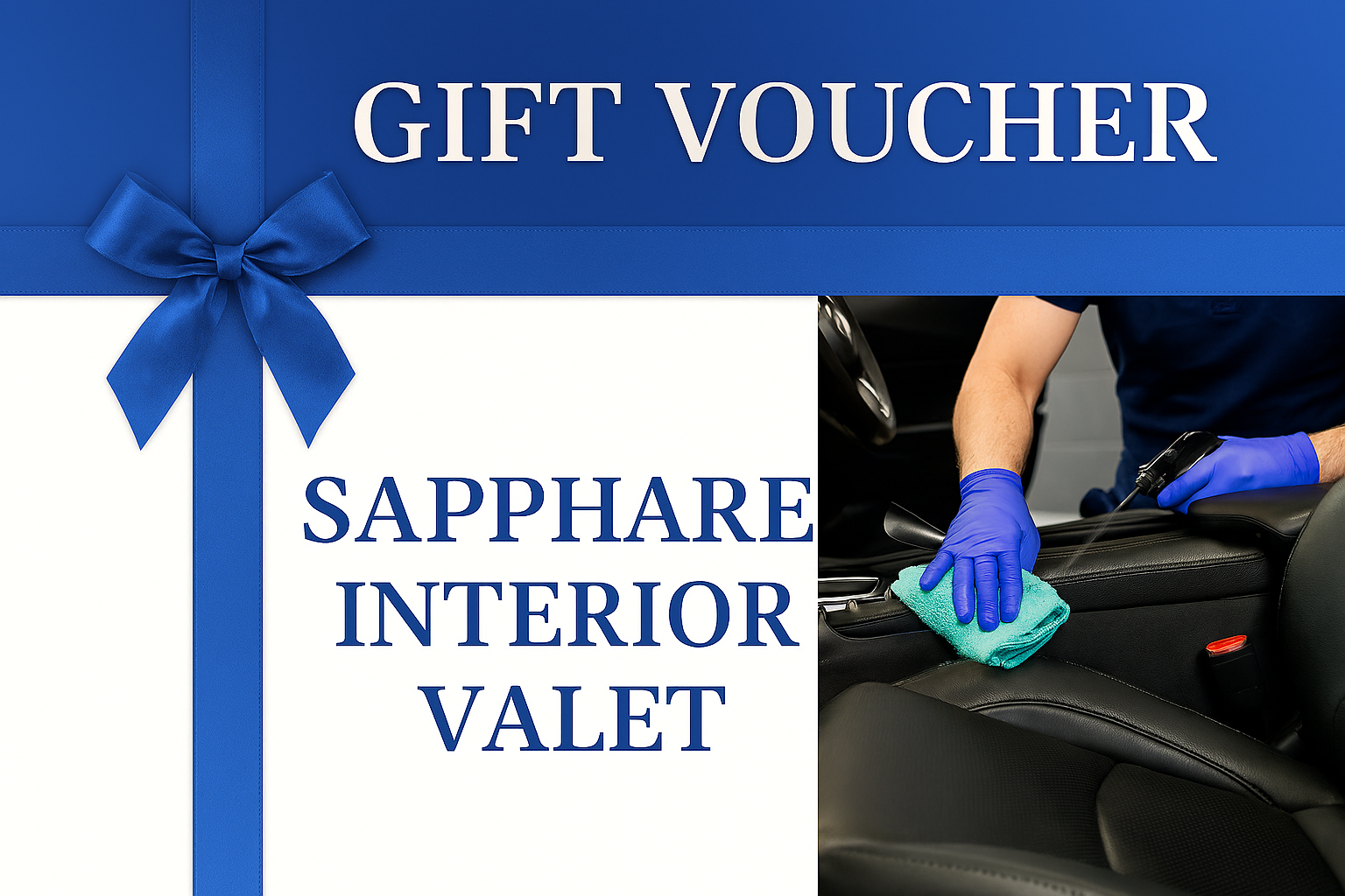 The Sapphire Interior Valet - Gift Voucher