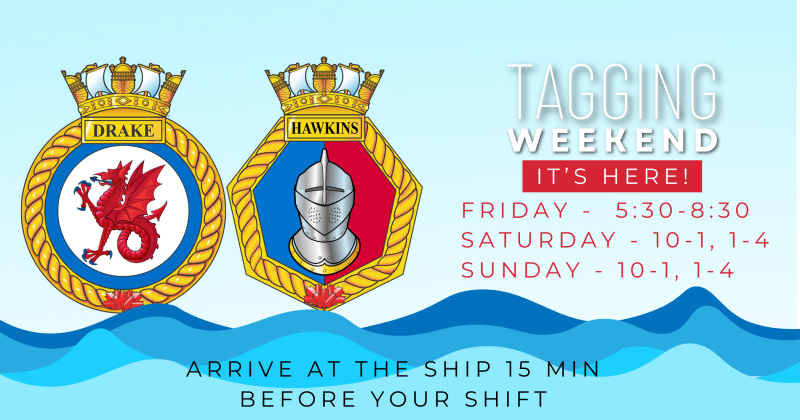 Cadet tagging fundraiser weekend - Friday Oct 2, Saturday Oct 3, Sunday Oct 4