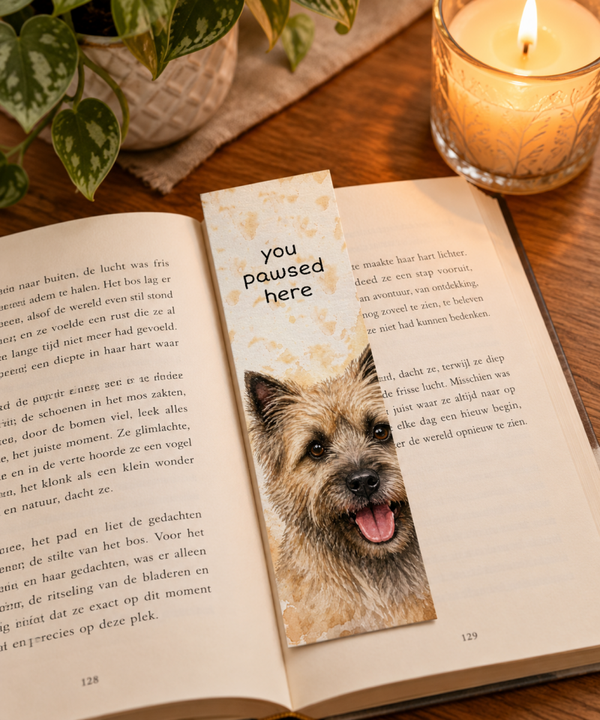 Boekenlegger papier 300grams "Cairn terrier"