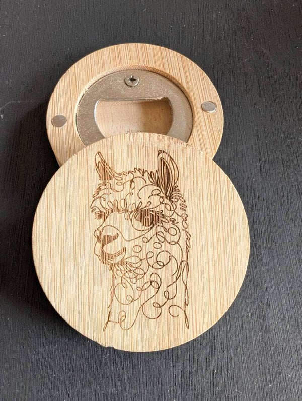 Flessenopener magnetisch  "Alpaca"