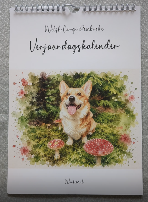 Verjaardagskalenders "Welsh Corgi" PRE-ORDER