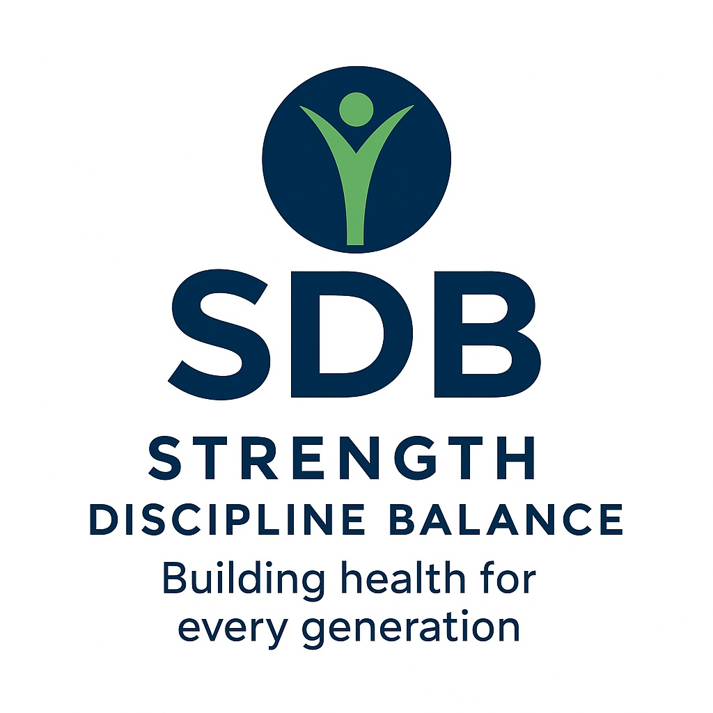 Logo van SDB Strenght-discipline-balance Building health for every generation