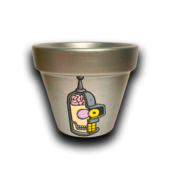 Maceta “Cerebro Robótico”