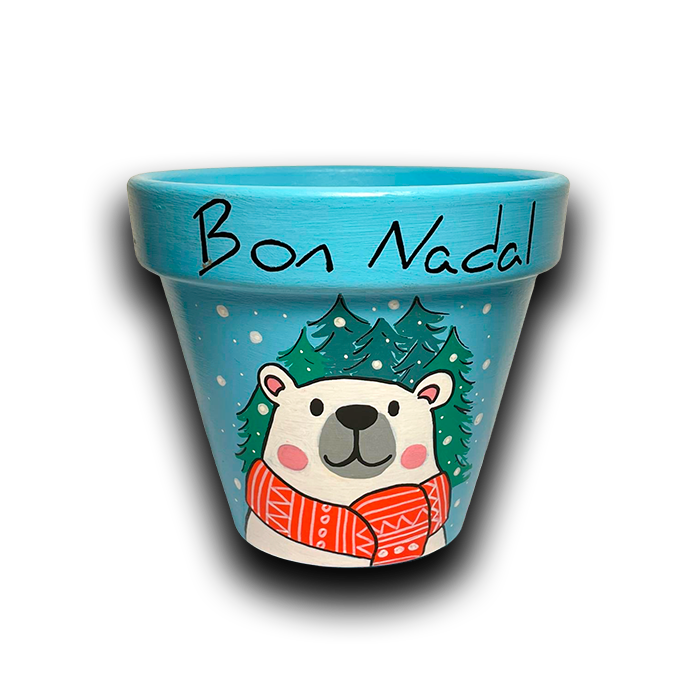 Maceta "Osito Polar"