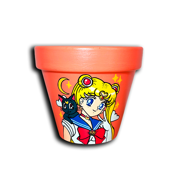 Maceta “Guerrera Lunar”