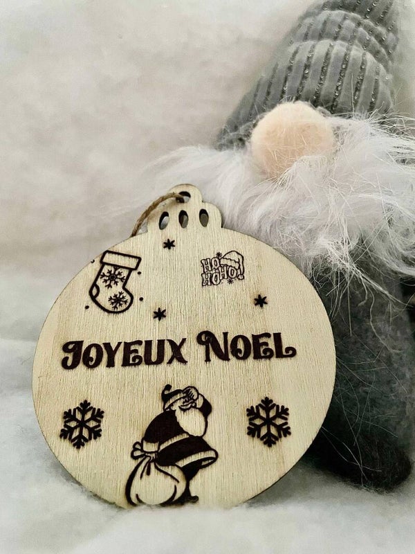 Boule de noël "joyeux noël"