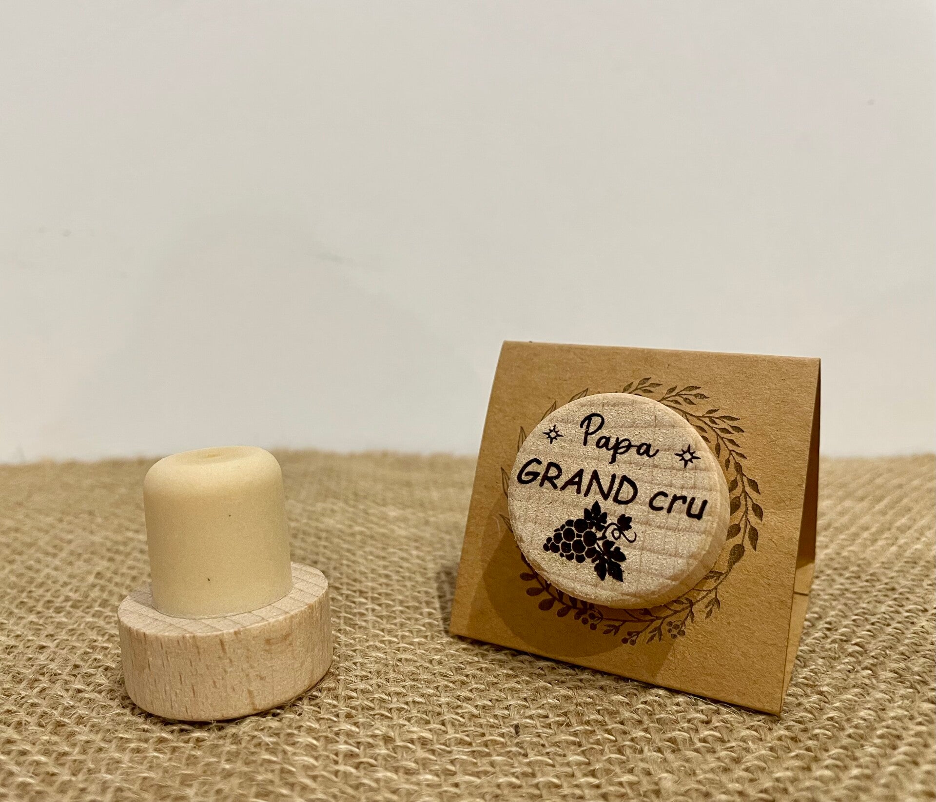Bouchon de vin " Papa grand cru "