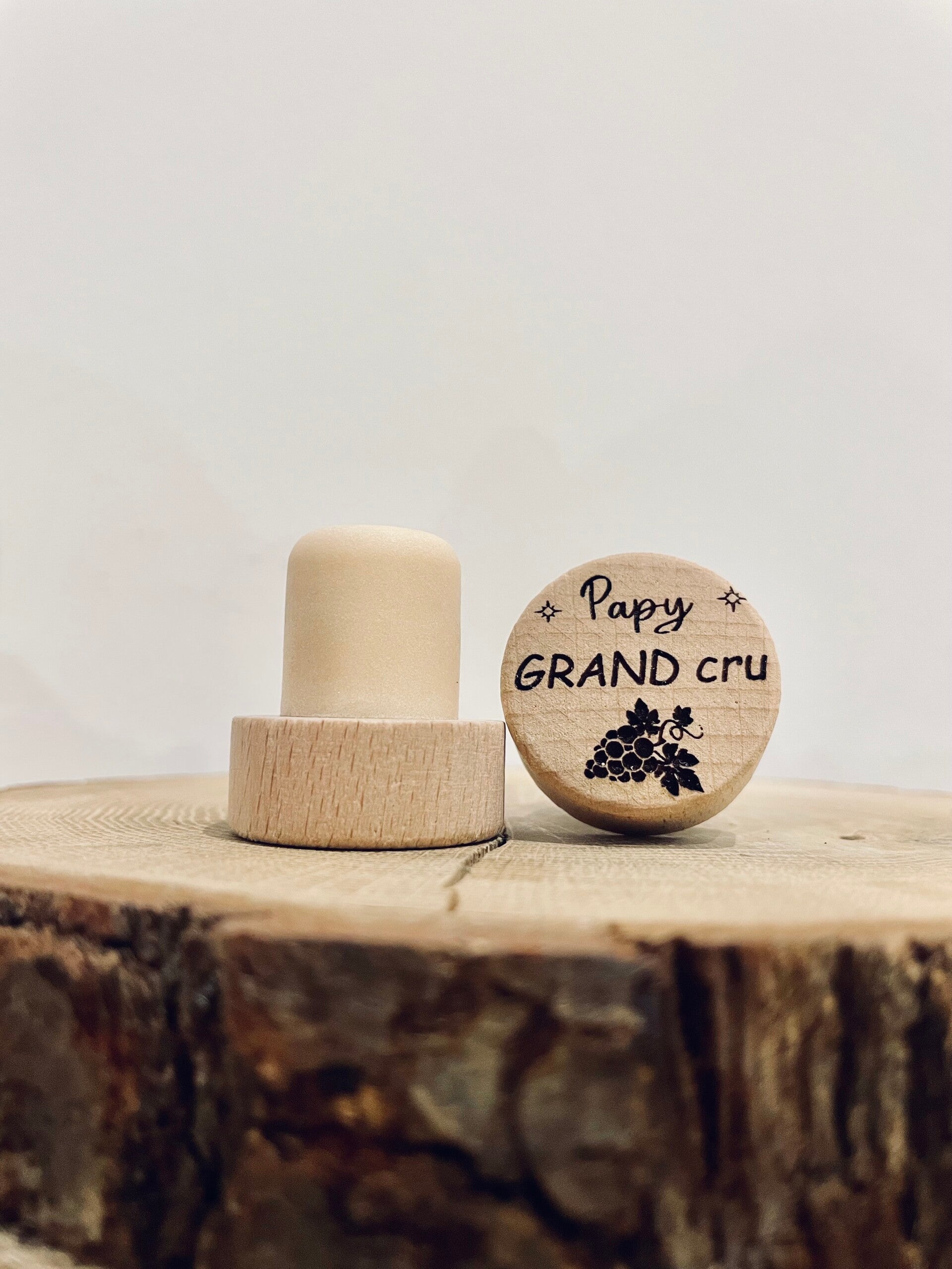 Bouchon de vin " Papy grand cru "