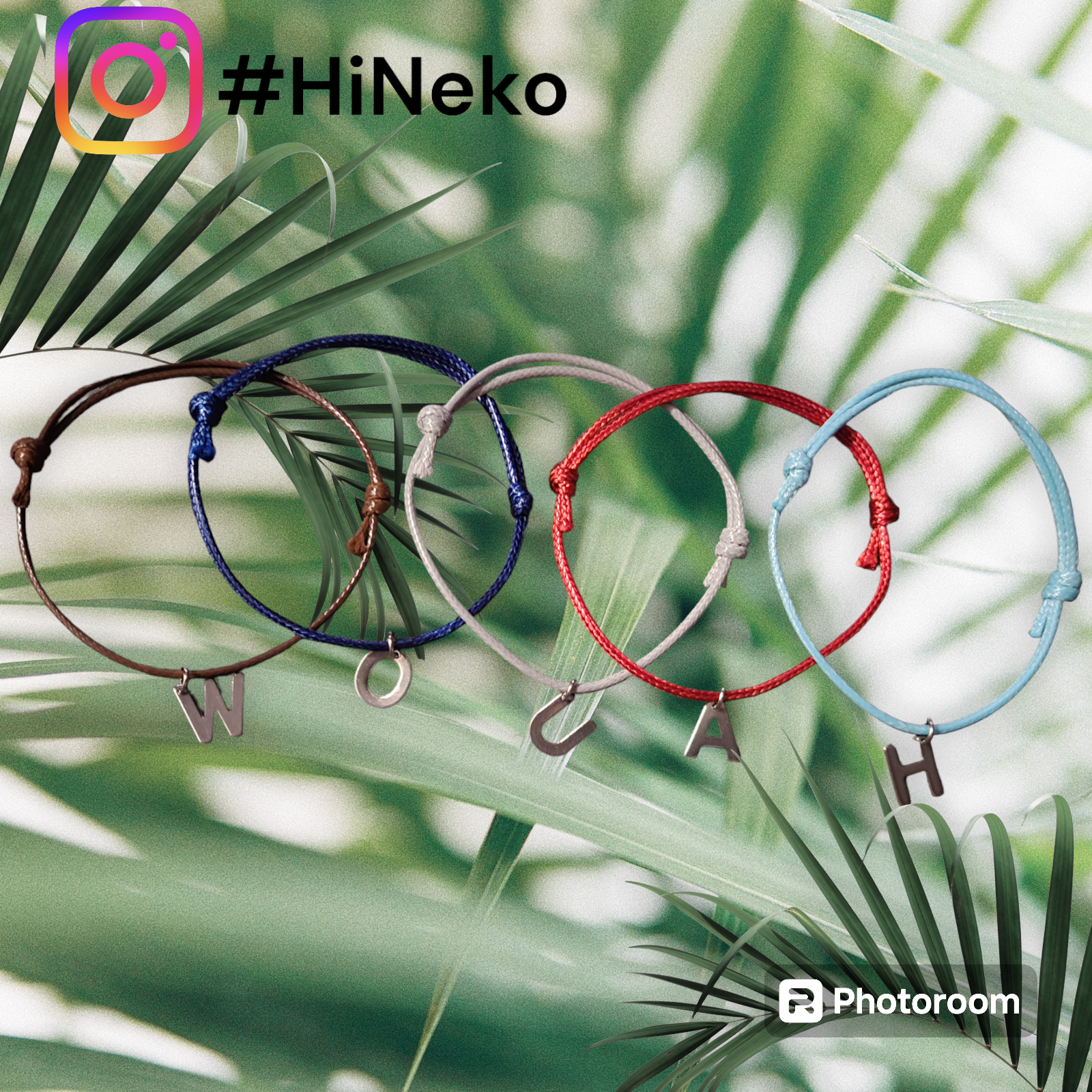 Bracelet initiale(s) En acier inoxydable.