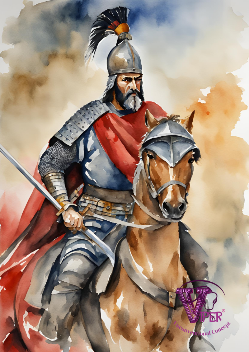 Ritratto del condottiero Gjergj Kastrioti Skënderbeu (Scanderbeg) creato da Viper Unconventional Concept